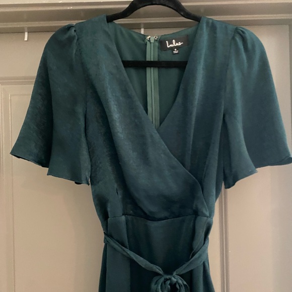 Lulus Green Midi Dress - Picture 8 of 9